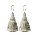 Decorative Tassel Set of 2 | Light blue