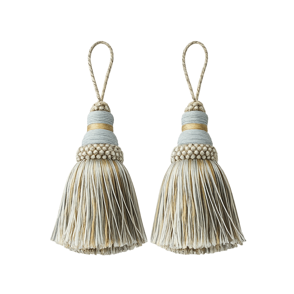 Decorative Tassel Set of 2 | Light blue